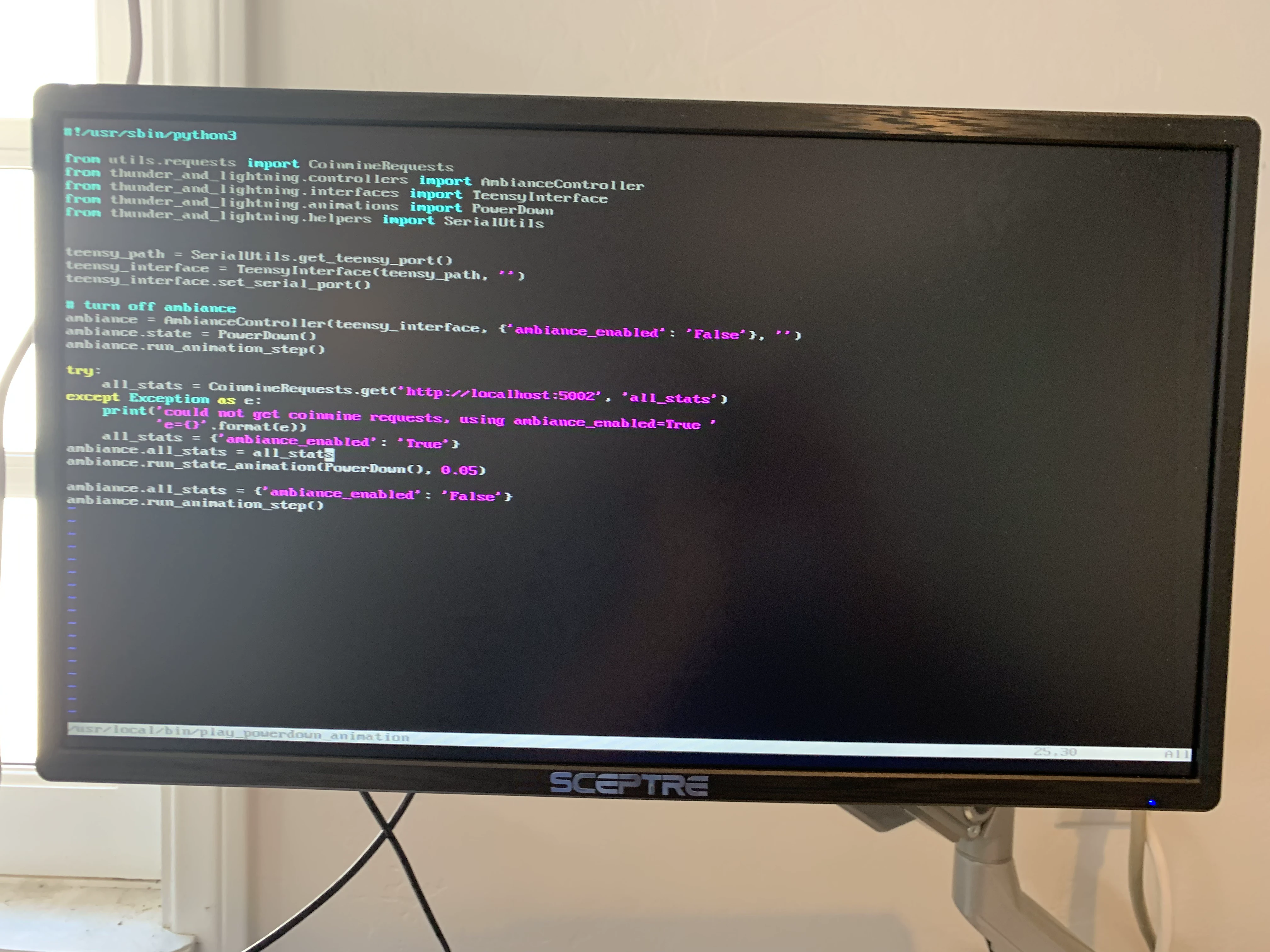 Programming lights and sound for Coinmine
