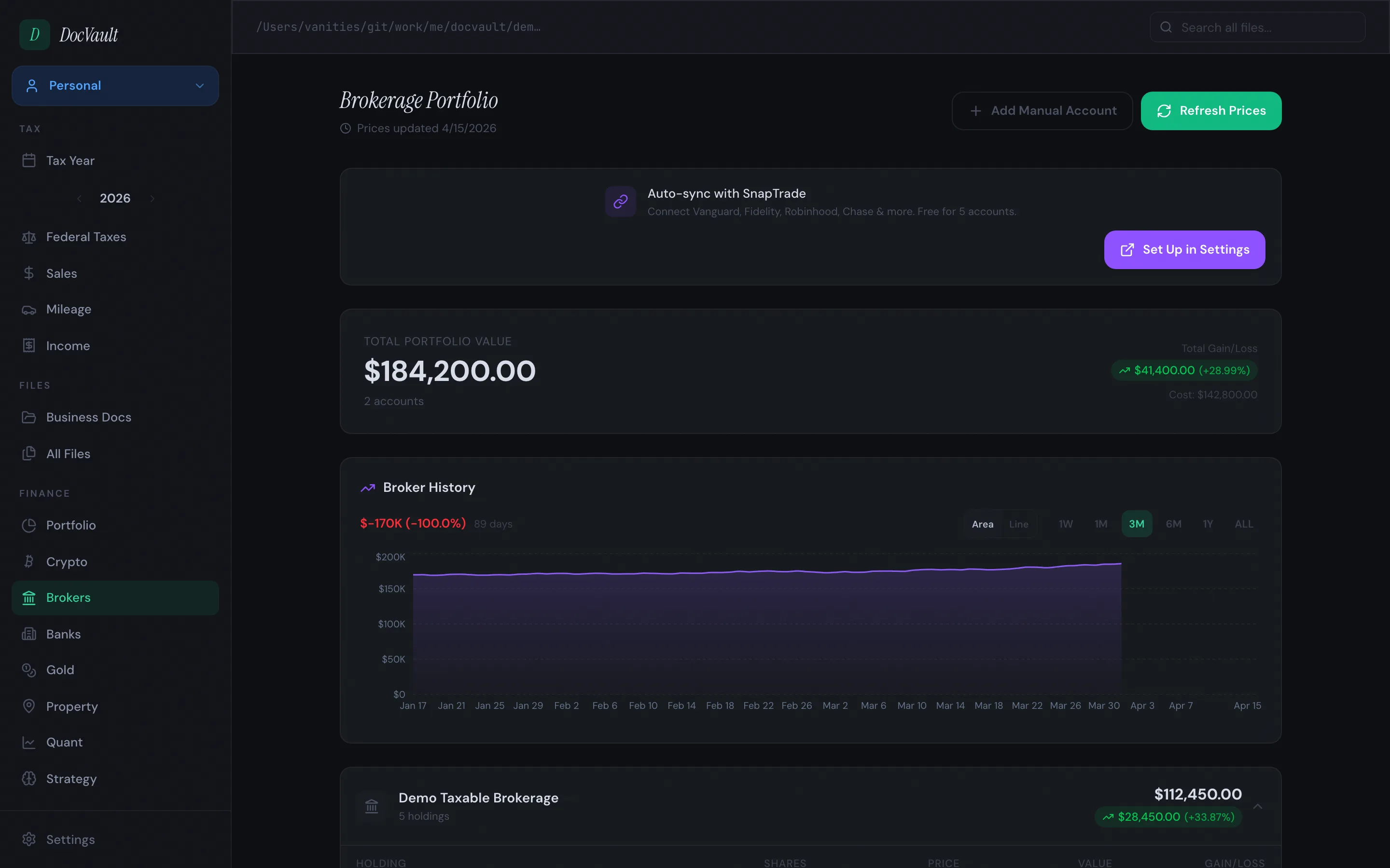 Brokerage aggregation