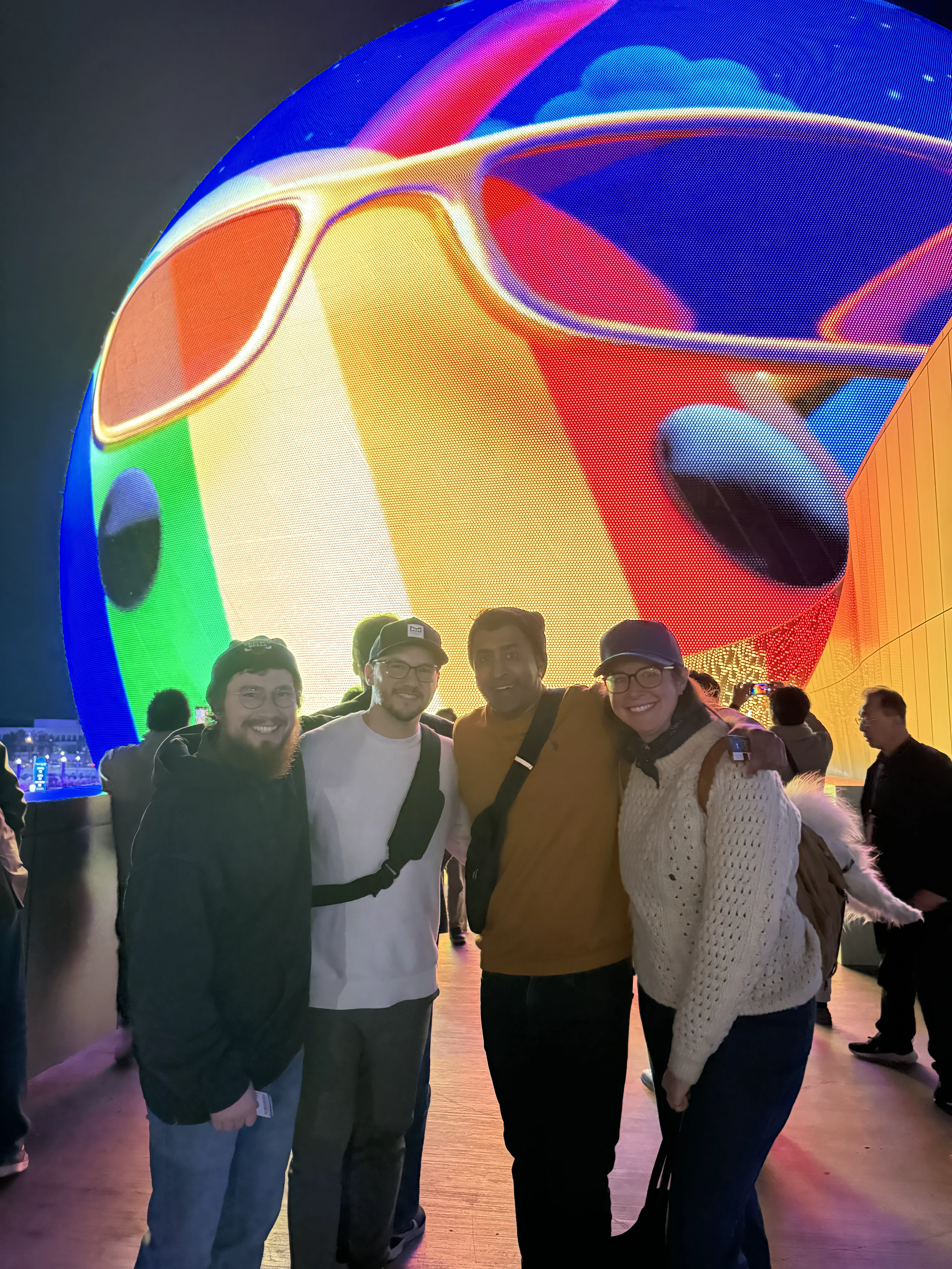 Ford team at the Sphere in Las Vegas during CES