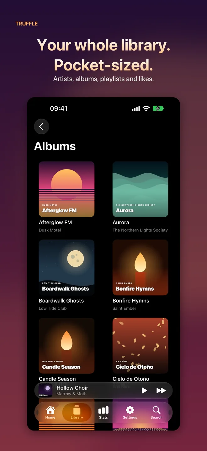 Albums in the library